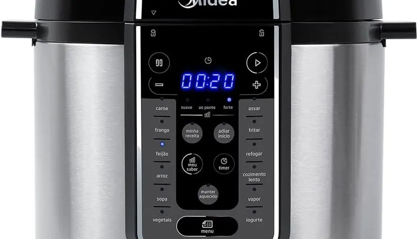 Panela de Pressão Elétrica Midea 6L Digital vs Panela de Pressão Elétrica Mondial Master Cooker 5L (PE-39)
