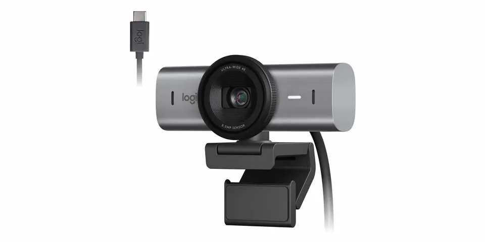 Webcam Ultra Hd 4k Logitech Mx Brio Redução De Ruído Usb-c